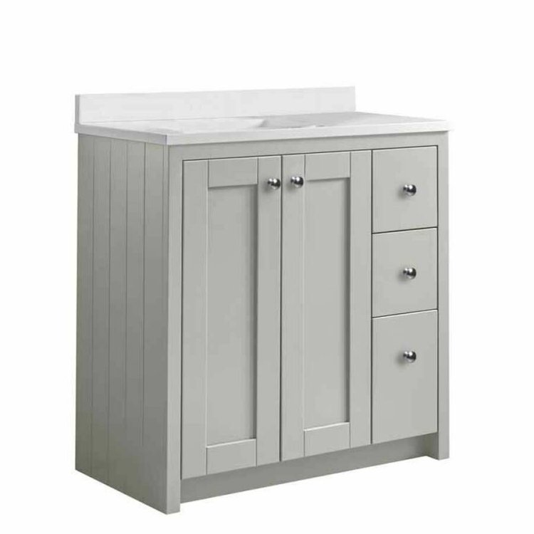 Tavistock Lansdown 800mm Pebble Grey Underslung Vanity Unit