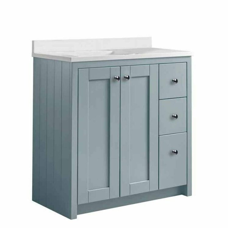 Tavistock Lansdown 800mm Mineral Blue Underslung Vanity Unit