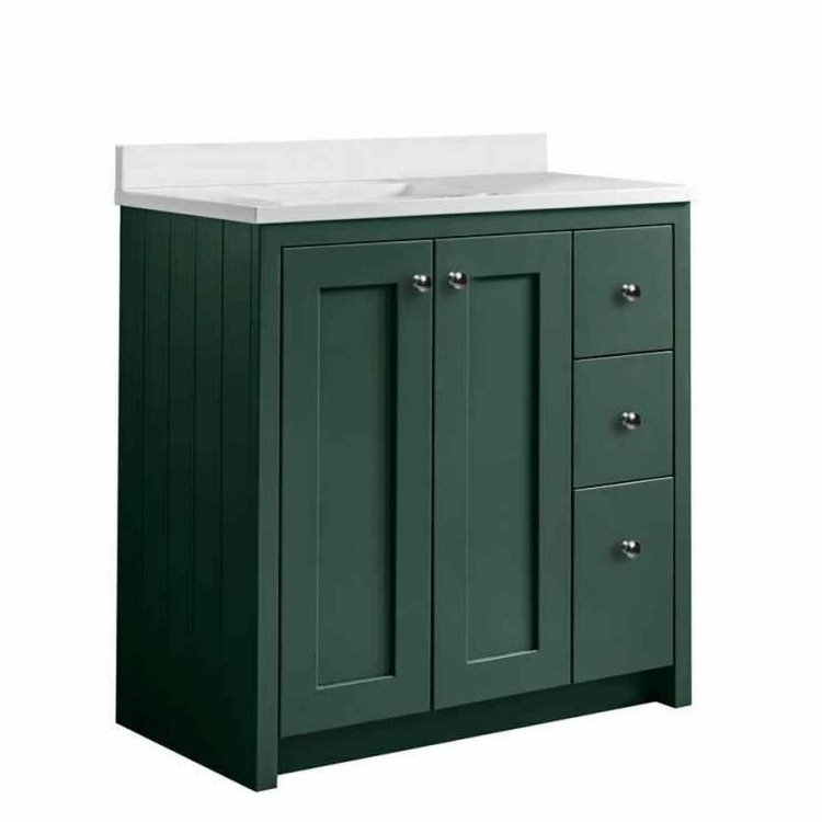 Tavistock Lansdown 800mm Sherwood Green Underslung Vanity Unit