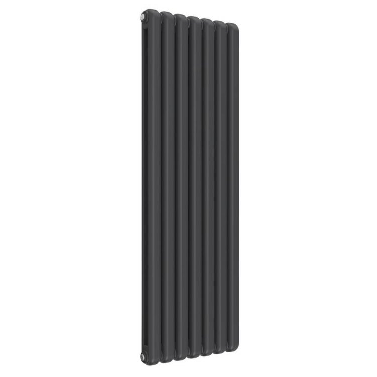 Reina Coneva Vertical Anthracite Mild Steel Designer Single Radiator 1500 x 510mm