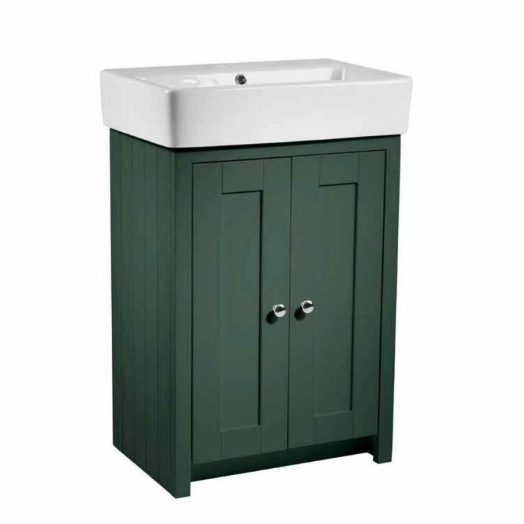 Tavistock Lansdown 575mm Sherwood Green Freestanding Vanity Unit