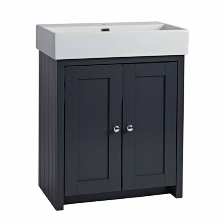 Tavistock Lansdown 700mm Matt Dark Grey Cloakroom Vanity Unit