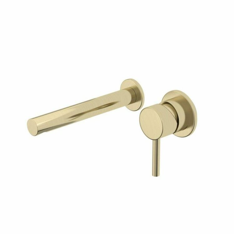 Tavistock Anthem Brushed Brass Wall Mounted Basin Mixer