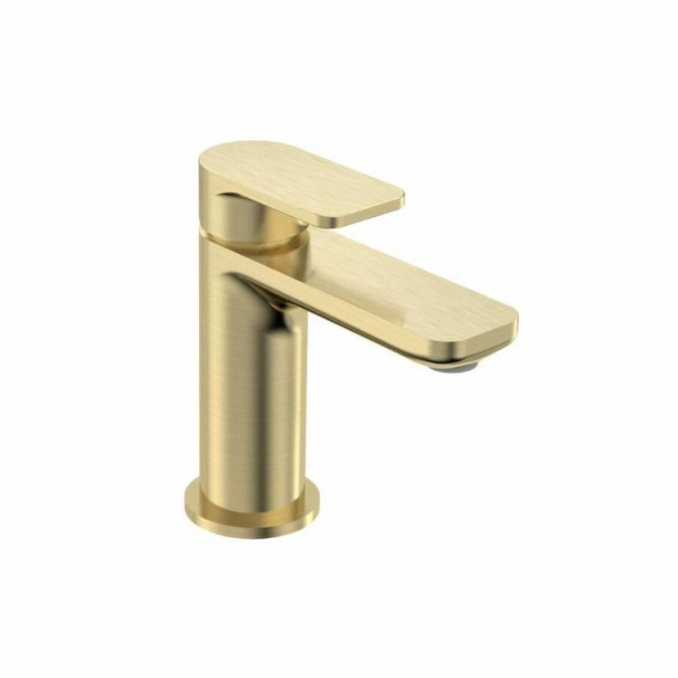 Tavistock Savour Brass Mini Basin Mixer With Click Waste