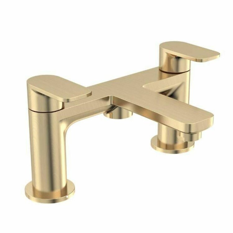 Tavistock Savour Brass Deck Mounted Bath Filler