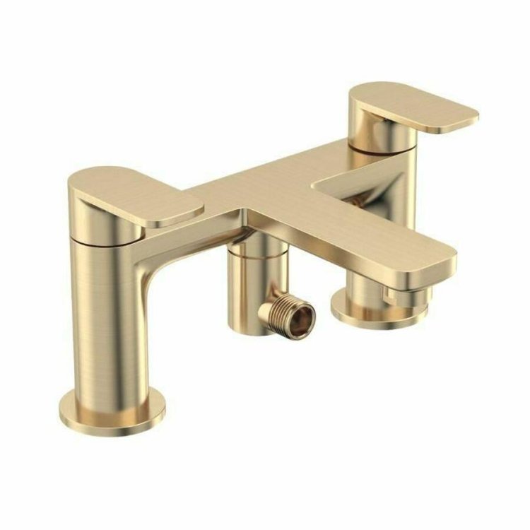 Tavistock Savour Brass Deck Mounted Bath Shower Mixer