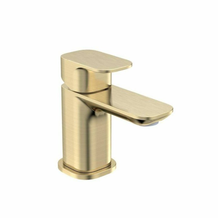 Tavistock Haze Brass Mini Basin Mixer with Click Waste