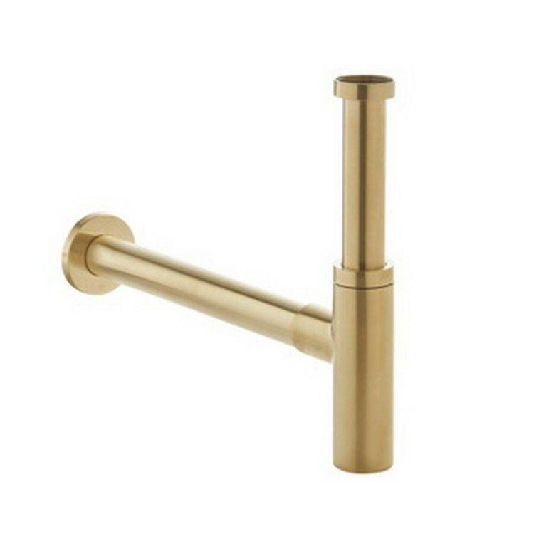 Tavistock Brushed Brass Bottle Trap