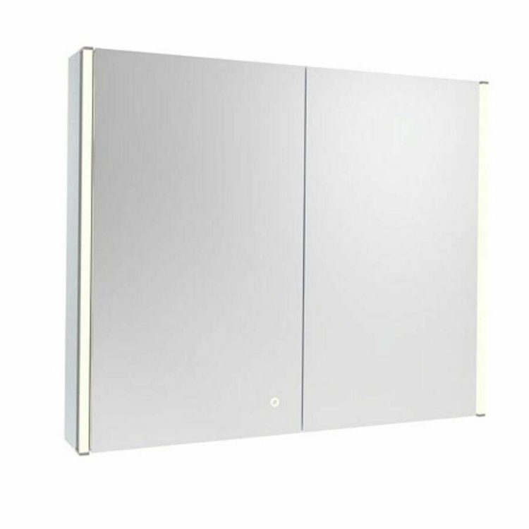 Tavistock Render 800mm Large Double Door Illuminated Bathroom Cabinet