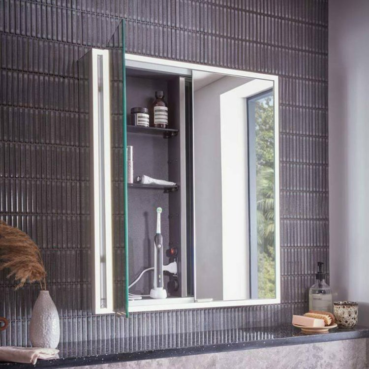 Tavistock Portrait 600mm Double Door Illuminated Bathroom Cabinet