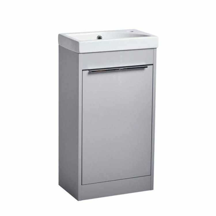 Tavistock Sequence 450mm Gloss Light Grey Cloakroom Unit and Basin