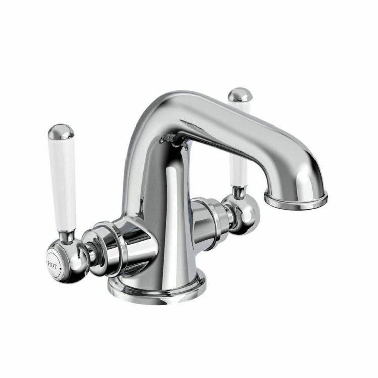 Tavistock Lansdown Chrome Basin Mixer with Click Waste