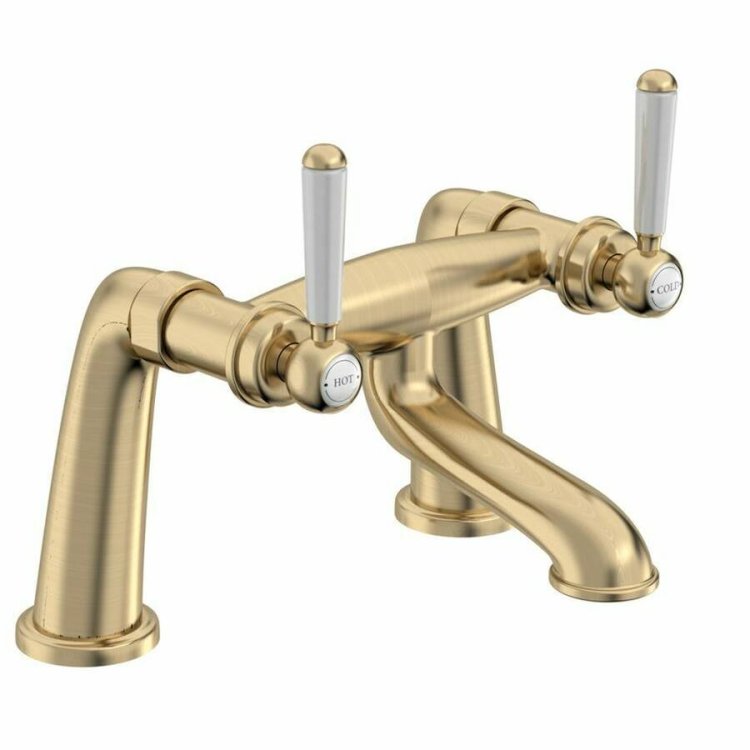 Tavistock Lansdown Brushed Brass Bath Filler