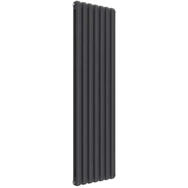 Reina Coneva Vertical Anthracite Mild Steel Designer Single Radiator 1800 x 510mm