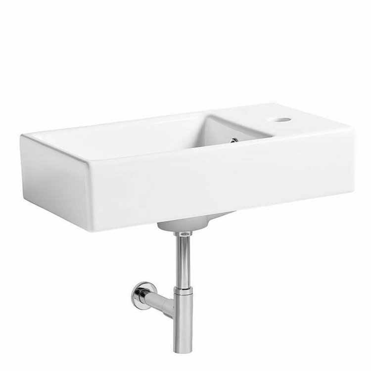 Tavistock Dimension 460mm 1 Tap Hole Cloakroom Basin