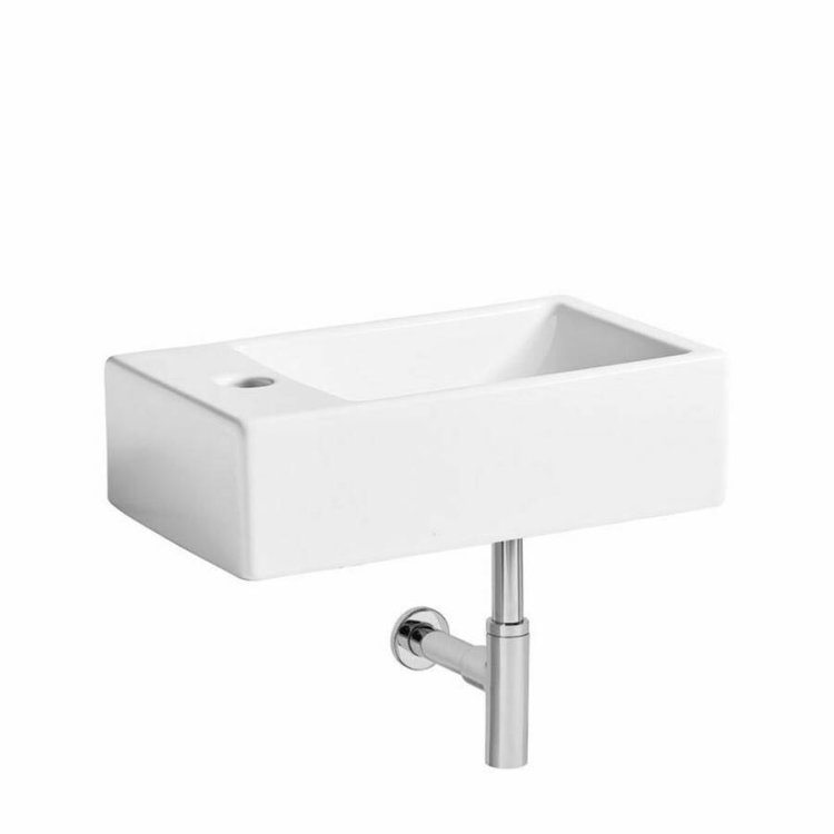 Tavistock Matrix 370mm LH 1 Tap Hole Cloakroom Basin