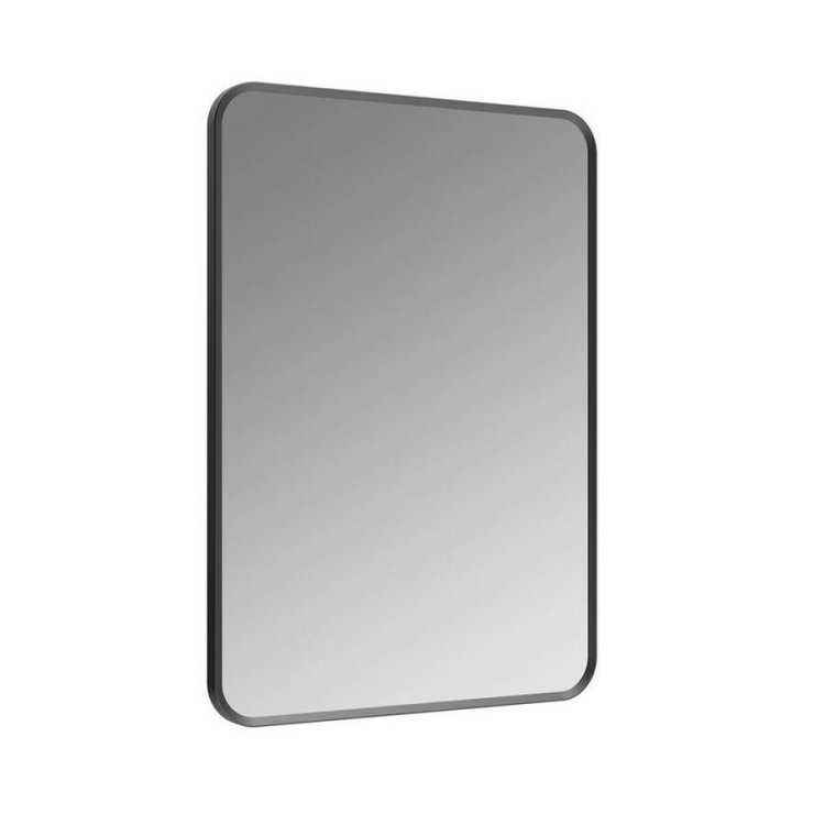 Ajax Gedney 800 x 600mm Matt Black Rectangular Mirror