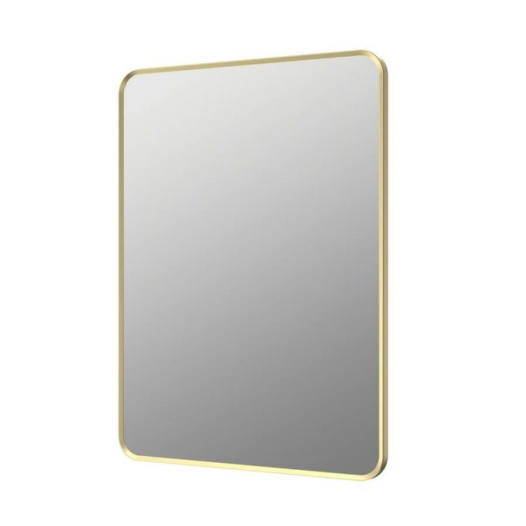 Ajax Gedney 800 x 600mm Brushed Brass Rectangular Mirror