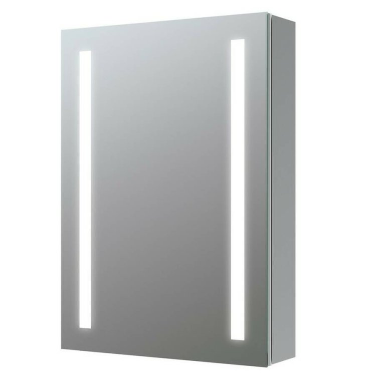 Ajax Tintern 700 x 500mm Rectangular 1 Door LED Mirror Cabinet