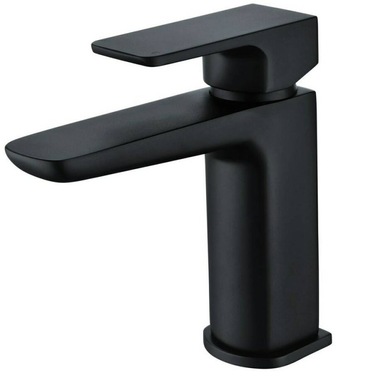 Ajax Burgh Matt Black Basin Mixer and Waste