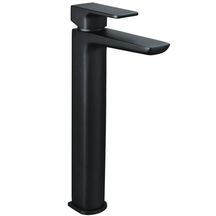 Ajax Burgh Matt Black Tall Basin Mixer