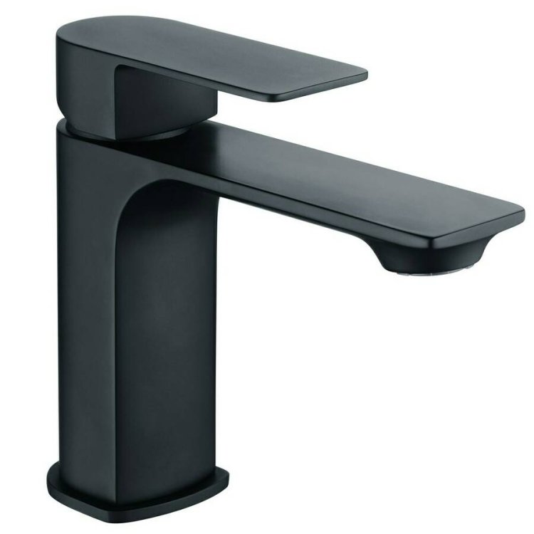 Ajax Don Matt Black Basin Mixer and Waste