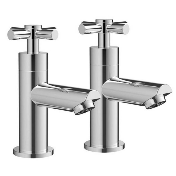 Ajax Wharfe Chrome Basin Taps