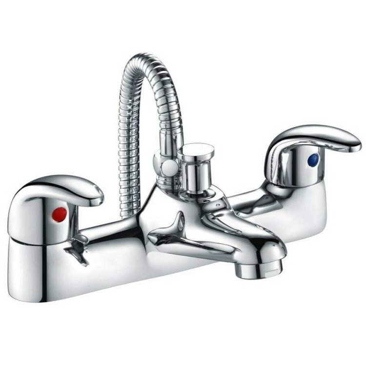 Ajax Waring Chrome Low Pressure Bath Shower Mixer