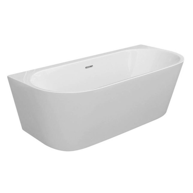 Ajax Hasthorpe 1500 x 750mm Back To Wall Double Ended Bath