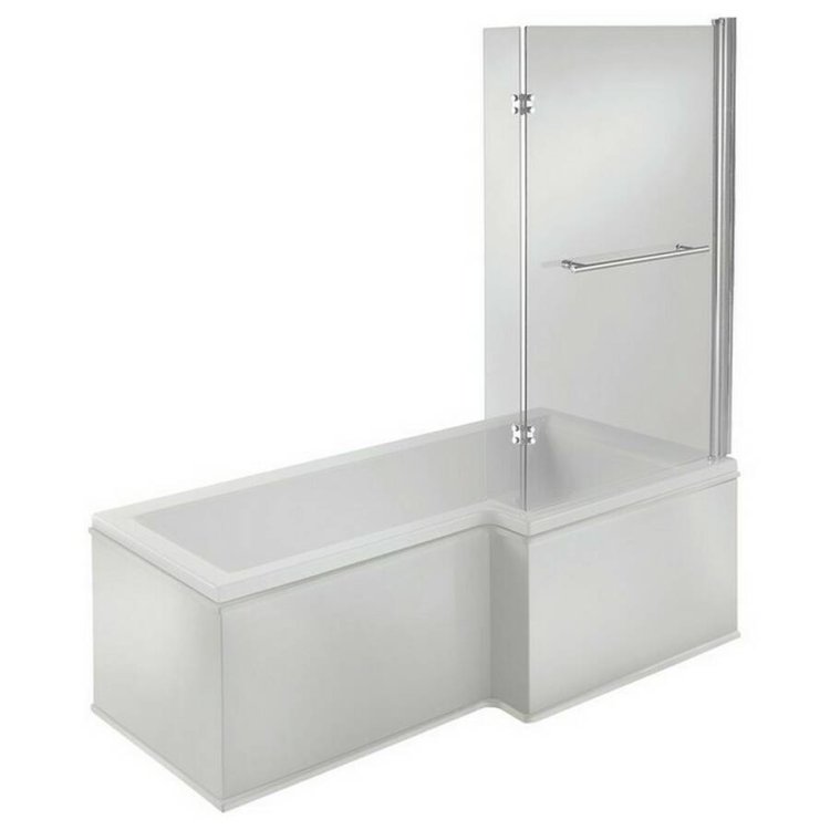 Ajax Armthorpe 1700 x 850mm Supercast RH L Shape Shower Bath