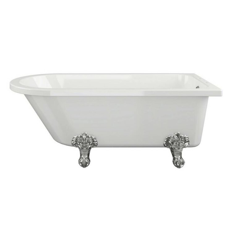 Ajax Bardney 1700 x 750mm White Freestanding Corner Bath