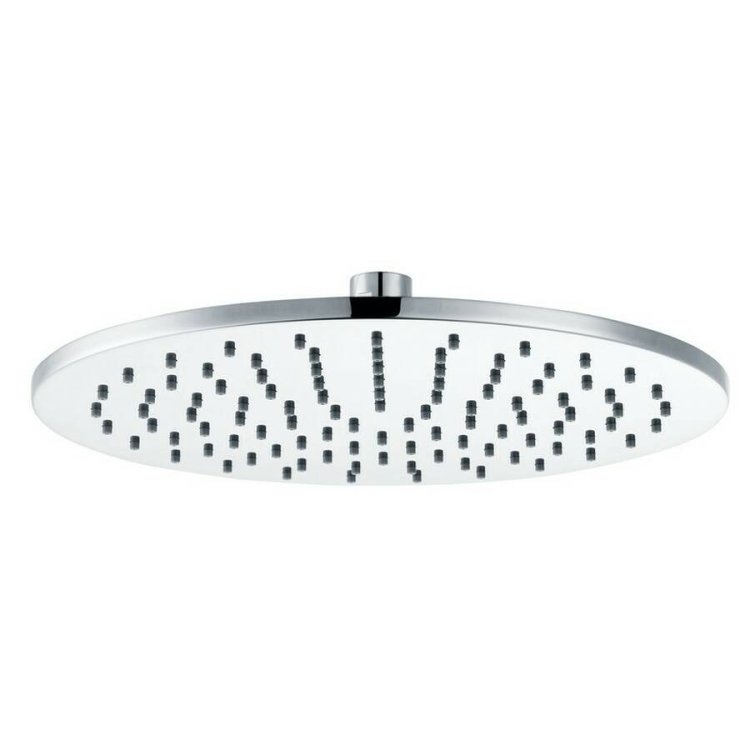 Ajax Chrome 250mm Round Brass Showerhead