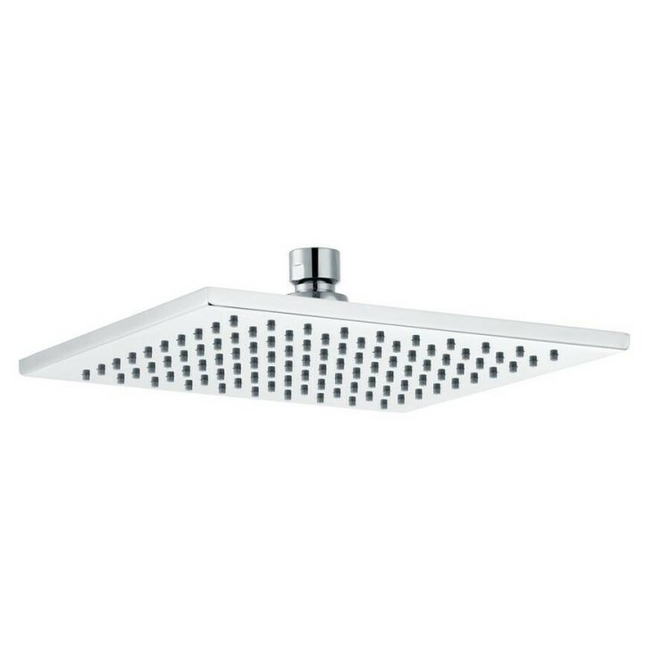 Ajax Chrome 200mm Square Brass Showerhead