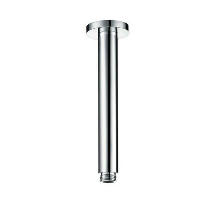 Ajax Chrome 180mm Round Ceiling Arm