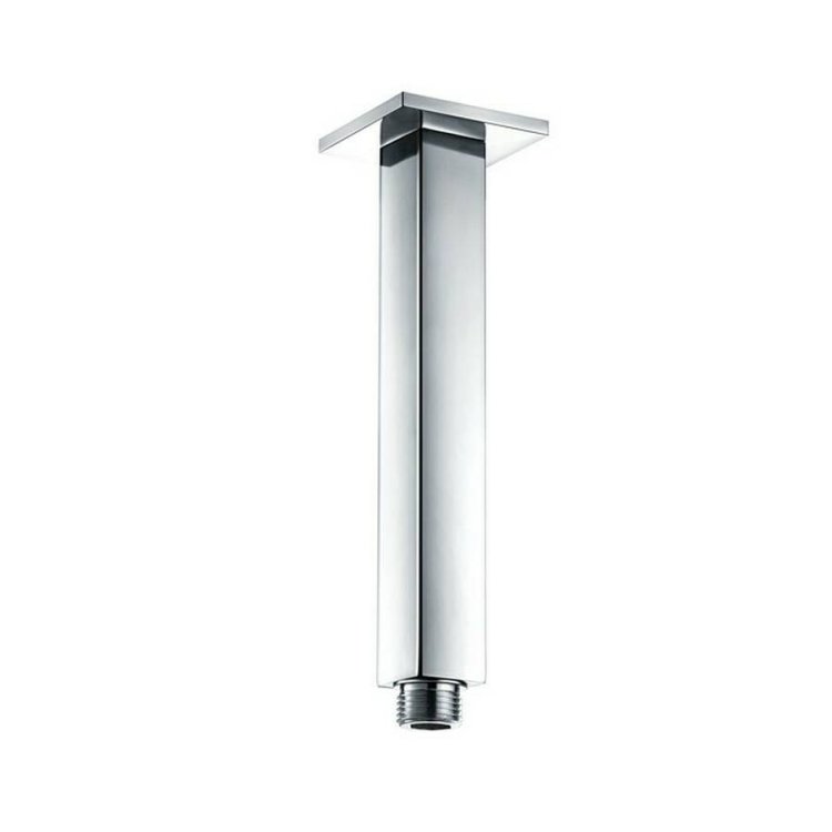 Ajax Chrome 180mm Square Ceiling Arm