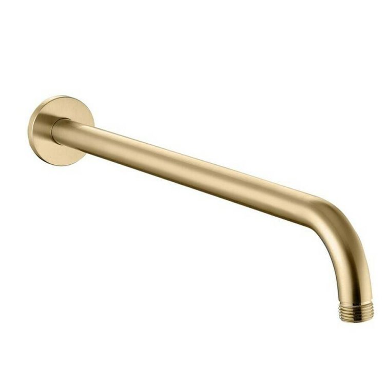 Ajax Brushed Brass 335mm Round Shower Arm