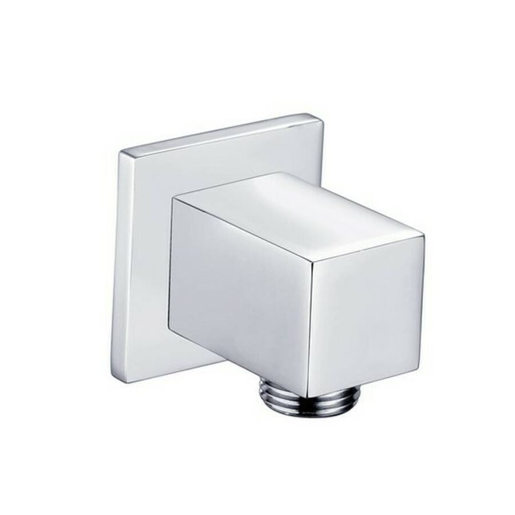 Ajax Chrome Square Wall Outlet Elbow