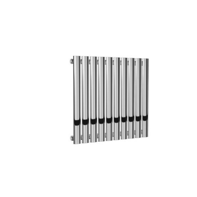 Reina Neva Horizontal Chrome Mild Steel Designer Single Radiator 550 x 590mm