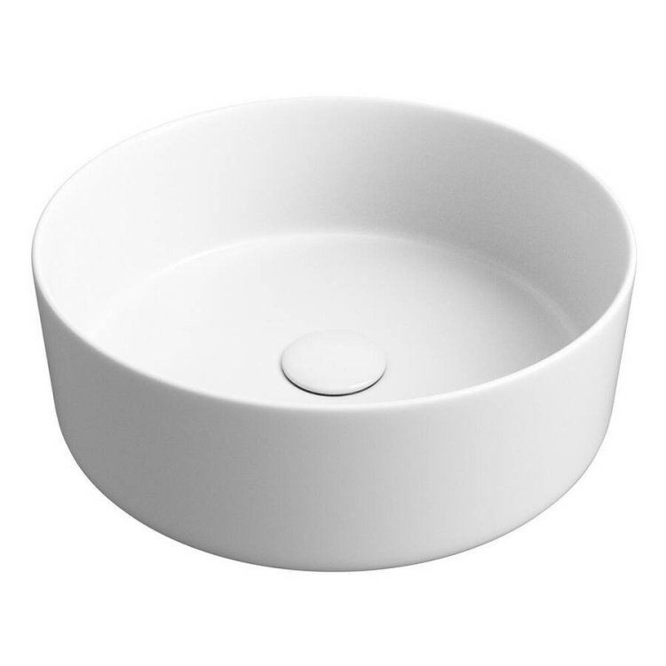 Ajax Hainton 355mm White Round Ceramic Countertop Basin