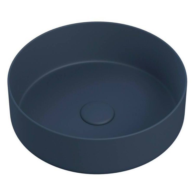 Ajax Hainton 355mm Matt Deep Blue Round Ceramic Countertop Basin