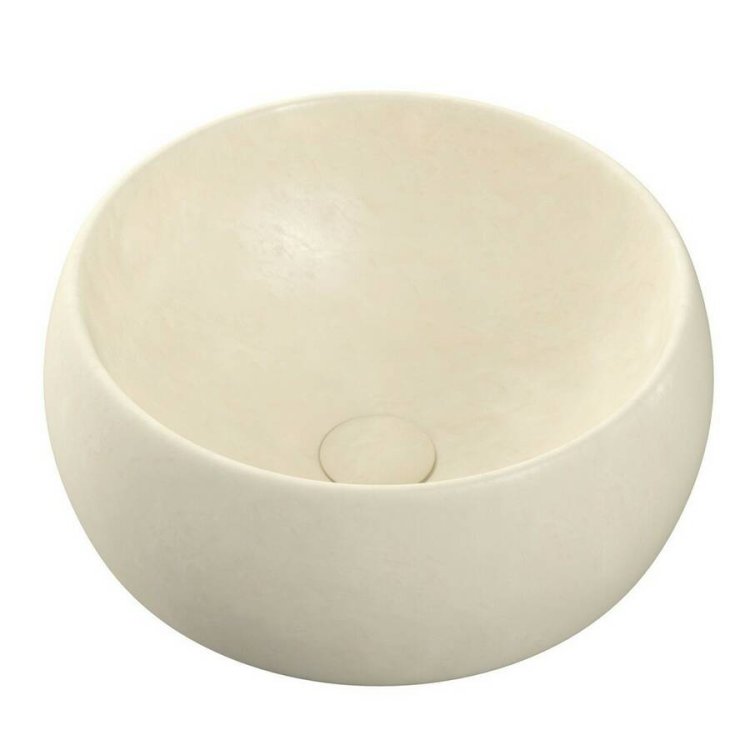 Ajax Hatcliffe 400mm Stone Effect Round Ceramic Countertop Basin