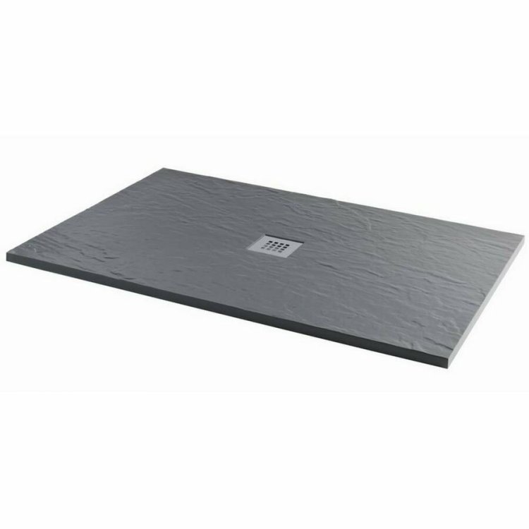 Ajax Slate Grey 1200 x 900mm Rectangular Ultra Slim Anti Slip Shower Tray