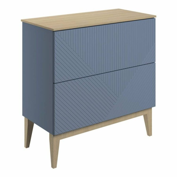 Ajax Irby 810mm Matt Smoke Blue Floor Standing Vanity Unit and Worktop