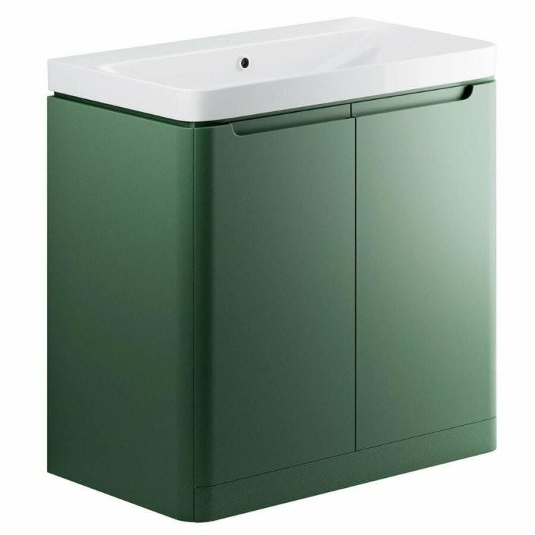 Ajax Ferriby 805mm Matt Sage Green Floor Standing Vanity Unit