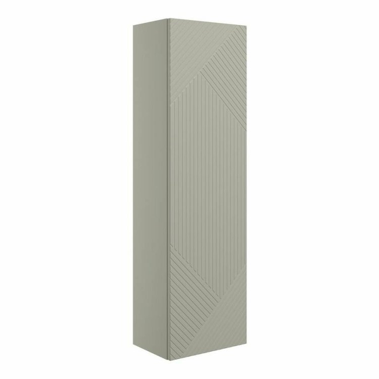 Ajax Irby 350mm Matt Oat Wall Hung Tall Storage Unit