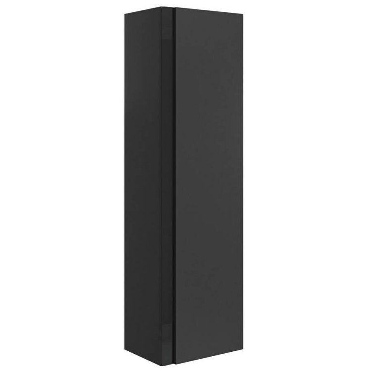 Ajax Brocklesby 350mm Matt Black Wall Hung Tall Storage Unit