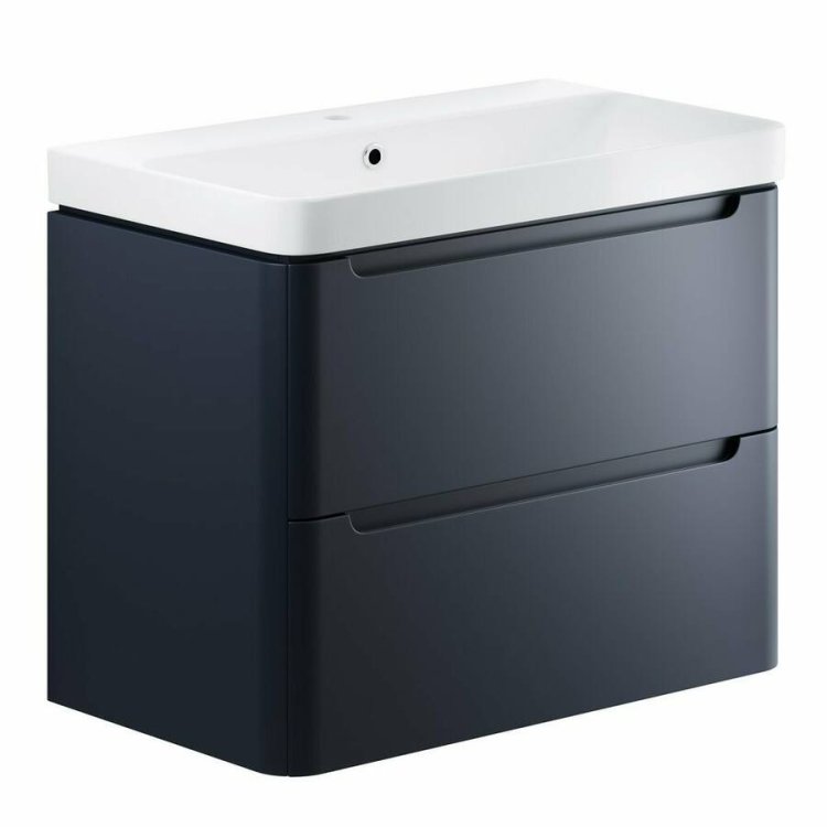 Ajax Ferriby 805mm Matt Indigo Wall Hung Vanity Unit