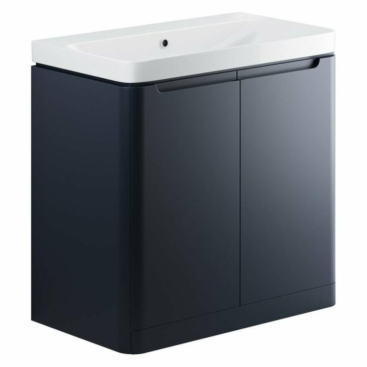 Ajax Ferriby 805mm Matt Indigo Floor Standing Vanity Unit