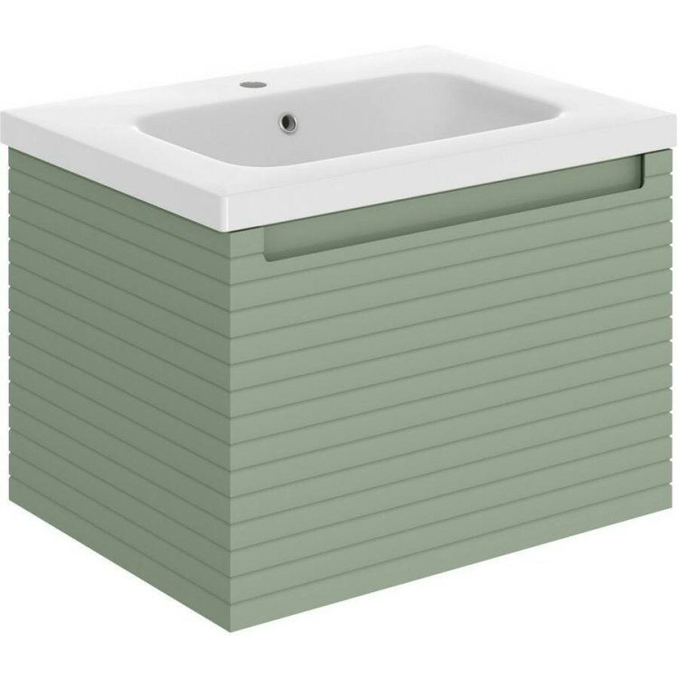 Ajax Barnoldby 615mm Matt Willow Green Wall Hung Vanity Unit