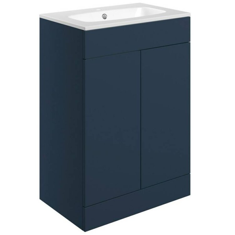 Ajax Somercotes 610mm Matt Deep Blue Floor Standing Vanity Unit